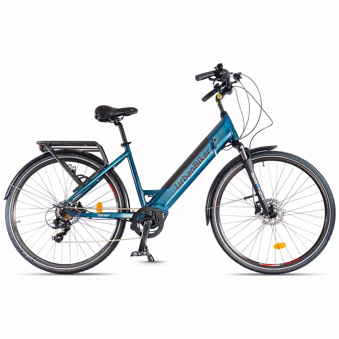 UrbanBiker Sidney PLUS | VAE de Ville | Moteur Central | Autonomie jusqu’à 100 km